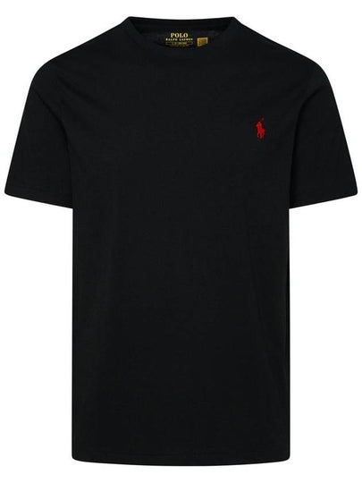 Men's Embroidered Pony Short Sleeve T-Shirt Black - POLO RALPH LAUREN - BALAAN 2