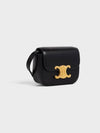 Triomphe Small Shiny Calfskin Cross Bag Black - CELINE - BALAAN 3