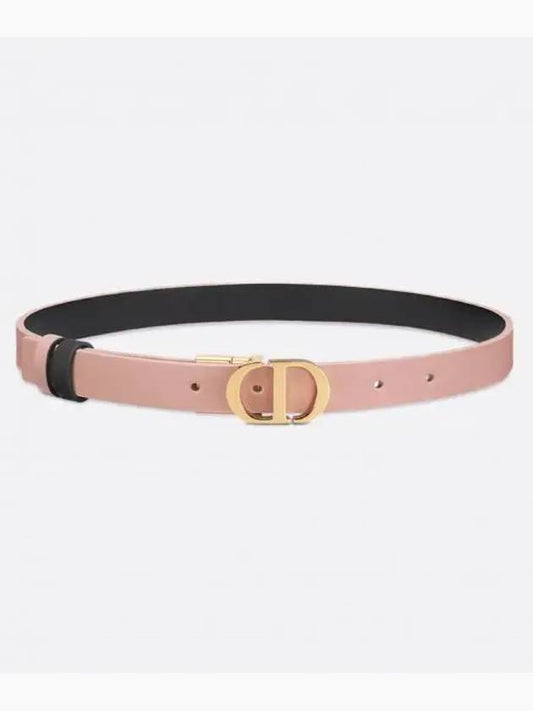 30 Montaigne Reversible Belt Powder Pink Black Smooth Calfskin 20mm - DIOR - BALAAN 2