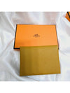 Calvi Duo Compact Card Wallet Yellow - HERMES - BALAAN 3