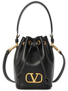 V Logo Signature Bucket Bag Black - VALENTINO - BALAAN 2