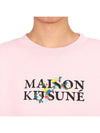 Flowers Comfort Sweatshirt Pink - MAISON KITSUNE - BALAAN 7