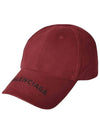 Hat Logo Visor Cap Red - BALENCIAGA - BALAAN 1