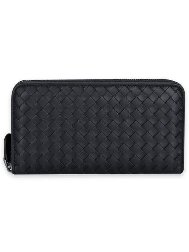 Men s Intrecciato Weaving Zipper Long Wallet Black 275064 V3UN1 1275 - BOTTEGA VENETA - BALAAN 3