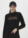 Women s logo lettering mock neck knit sweater DE3WSW262BK - DUVIK - BALAAN 6