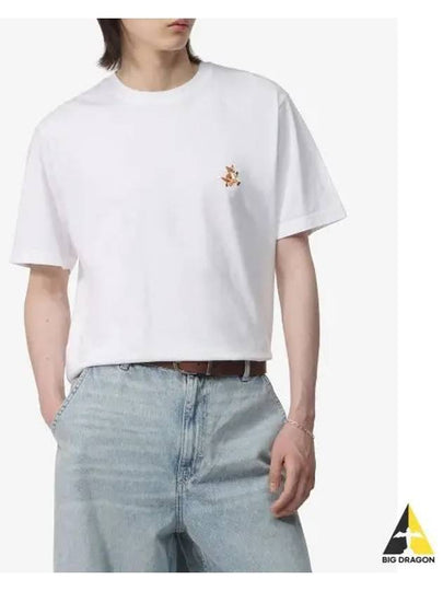 Speedy Fox Patch Comfort Short Sleeve T-Shirt White - MAISON KITSUNE - BALAAN 2