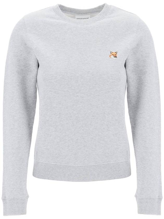 Fox Head Patch Regular Sweatshirt Grey - MAISON KITSUNE - BALAAN 2