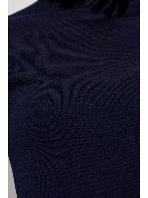 Alaïa Cashmere Dress, Women's, Navy Blue - ALAIA - BALAAN 5