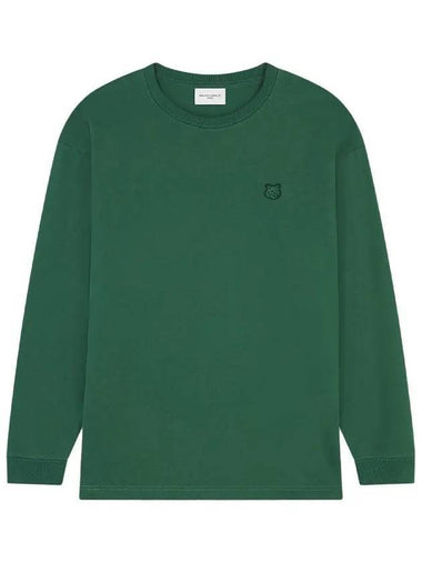 Fox Head Patch Comfort Sweatshirt Green - MAISON KITSUNE - BALAAN 1