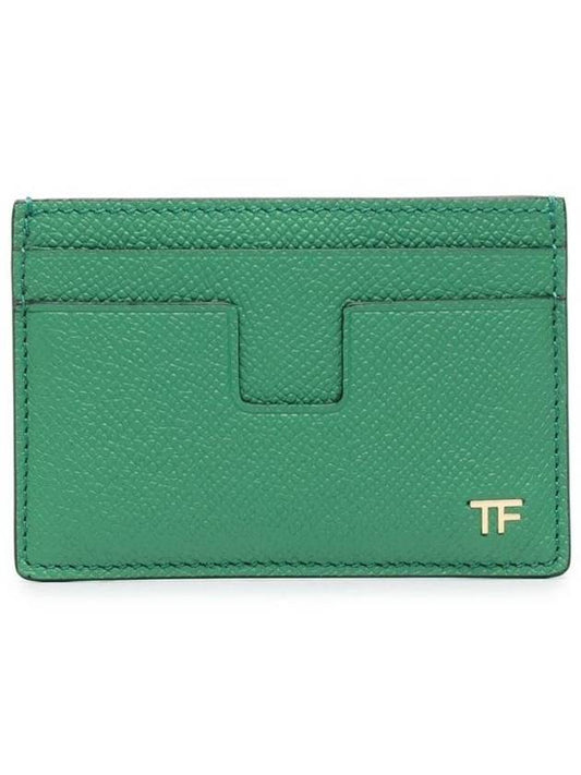 T Line Classic Card Wallet Green - TOM FORD - BALAAN.