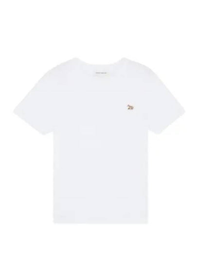 Baby Fox Patch Regular Short Sleeve T-Shirt White - MAISON KITSUNE - BALAAN 2