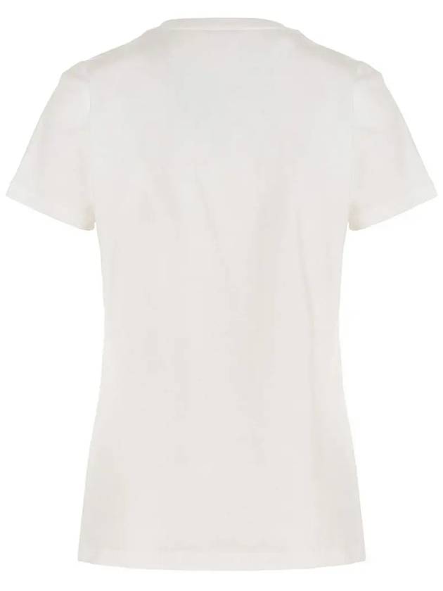 Logo Patch Jersey Cotton Short Sleeve T-Shirt Off White - MONCLER - BALAAN 4