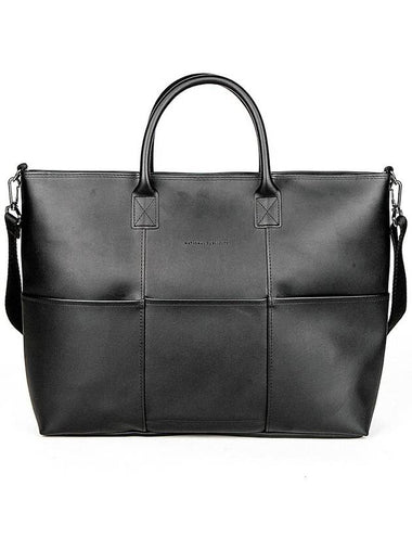 Stoke HQ Leather Cross Tote Bag Black - NATIONAL PUBLICITY - BALAAN 1