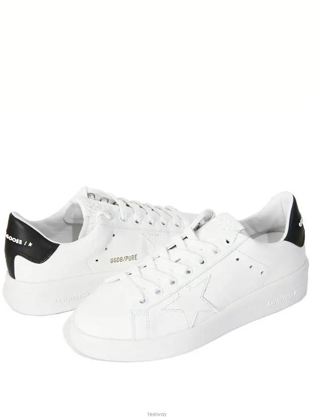 Women's Black Tab Purestar Low Top Sneakers White - GOLDEN GOOSE - BALAAN 2