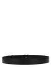 GG Buckle Wide Leather Belt Black - GUCCI - BALAAN 3