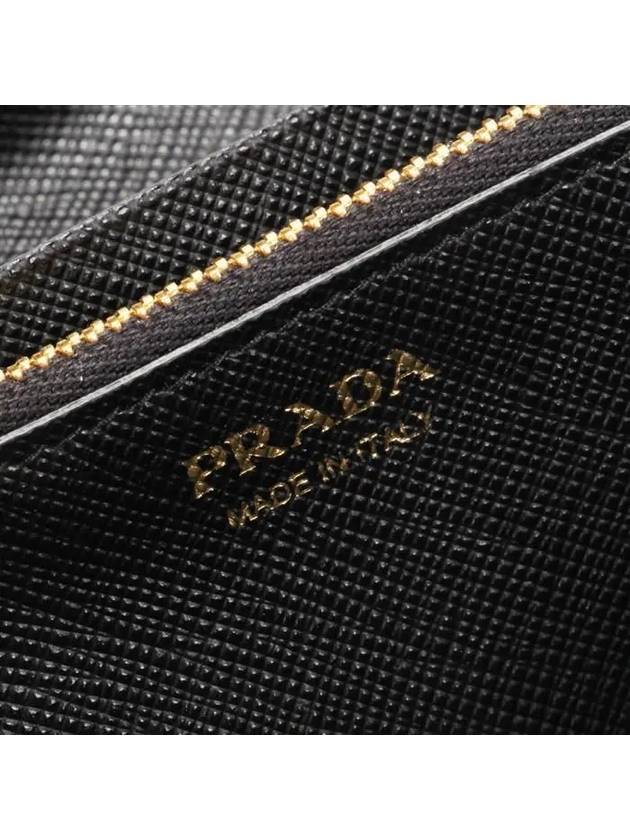 Metal Logo Saffiano Long Wallet Black - PRADA - BALAAN 9