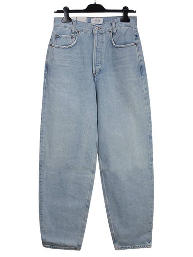 Women's Tapered Baggy Jeans Light Blue - AGOLDE - BALAAN.