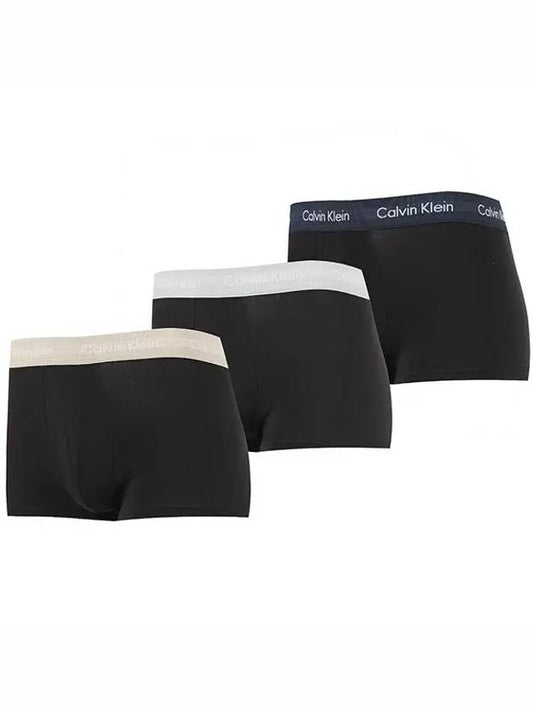 Men's CK Logo 3 Pack Briefs Black - CALVIN KLEIN - BALAAN 2