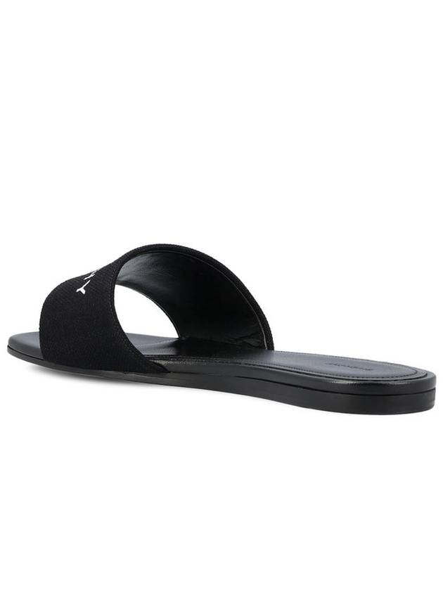 4G Logo Print Slippers Black - GIVENCHY - BALAAN 4