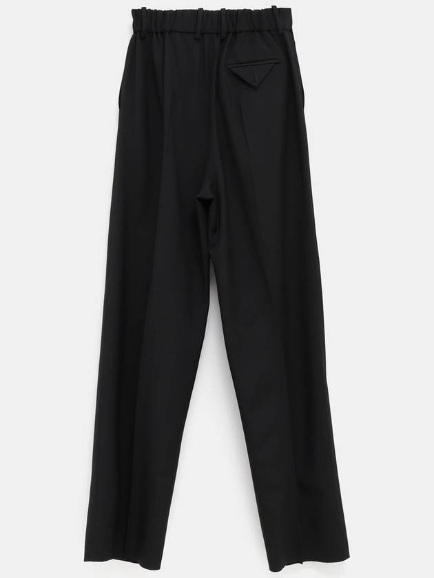 Light Wool Wide Leg Pants Black - BOTTEGA VENETA - BALAAN 3