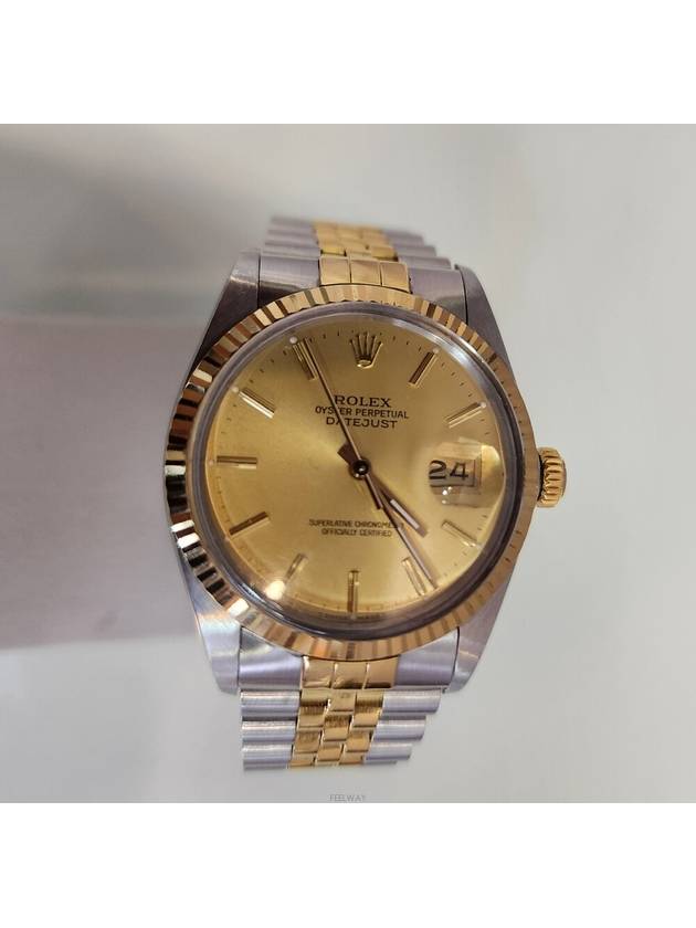 Men s Dayjust 16013 18k yellow gold combination - ROLEX - BALAAN 1