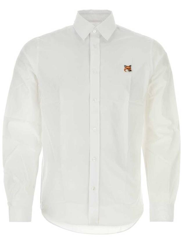 Fox Head Long Sleeve Shirt White - MAISON KITSUNE - BALAAN 2