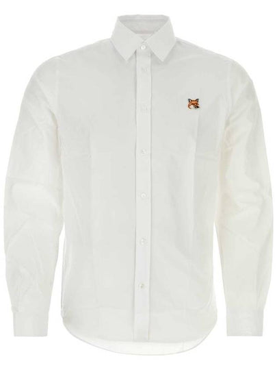 Fox Head Long Sleeve Shirt White - MAISON KITSUNE - BALAAN 2