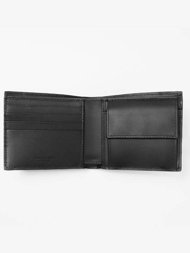 Intrecciato Half Wallet Black - BOTTEGA VENETA - BALAAN 4