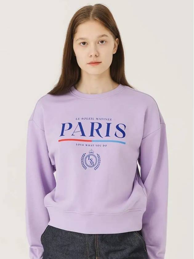 Standard Classic Paris Sweatshirt Lavender - LE SOLEIL MATINEE - BALAAN 3