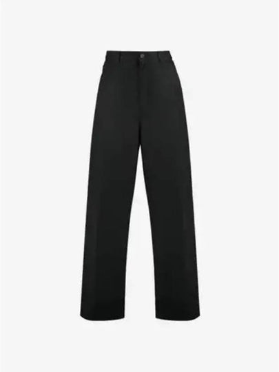 Cotton Straight Pants Black - BALENCIAGA - BALAAN 2