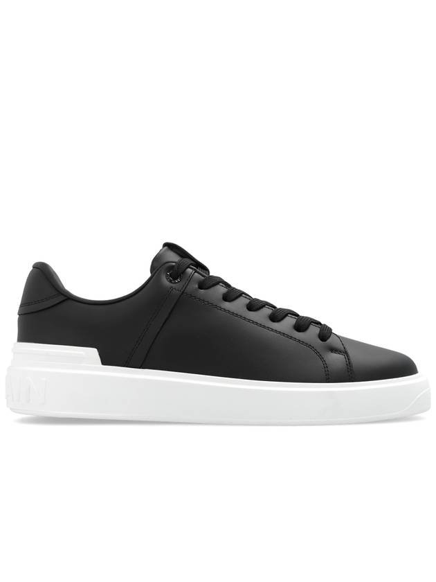 Balmain ‘B-Court’ Leather Sneakers, Men's, Black - BALMAIN - BALAAN 1