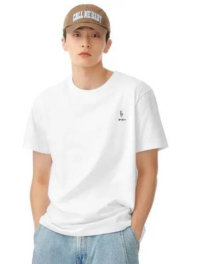 White Collection Custom Slim Fit Logo Jersey T Shirt - POLO RALPH LAUREN - BALAAN 2