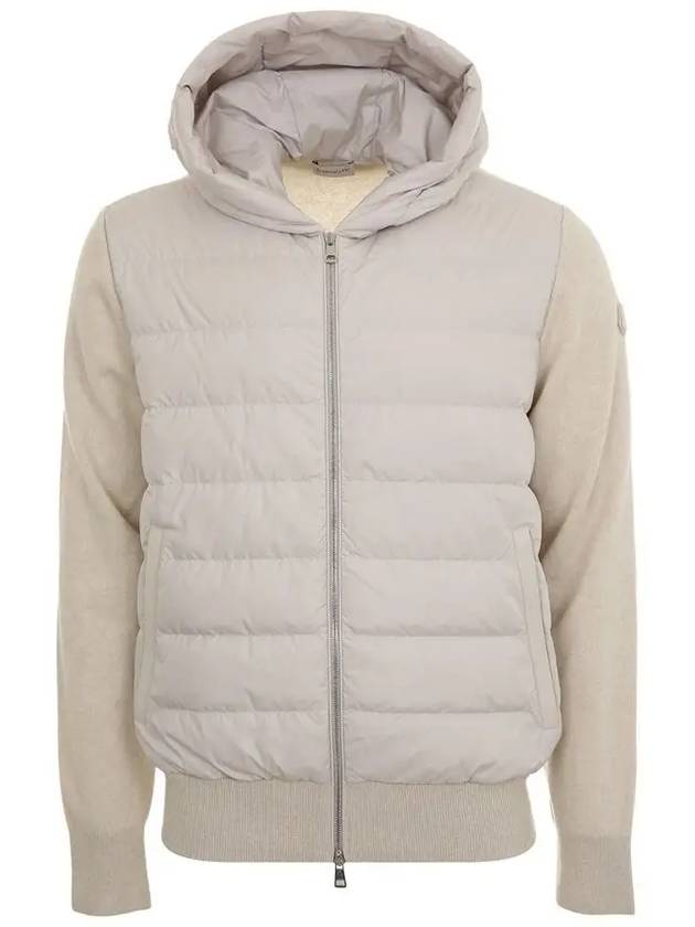 Panel Zip-up Padding Ecru - MONCLER - BALAAN 3