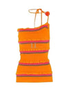 Striped One Shoulder Knit Top Orange - JACQUEMUS - BALAAN 2