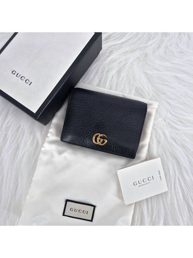 GG Marmont Women s Card Case Medium Wallet Black - GUCCI - BALAAN 1