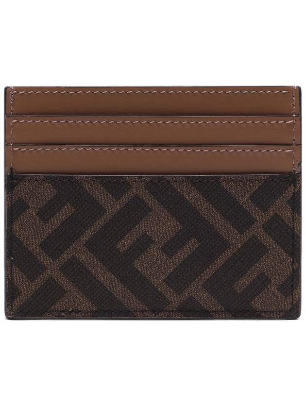 FF Logo Card Wallet Brown - FENDI - BALAAN 5