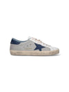 Blue Superstar Low Top Sneakers Light Silver - GOLDEN GOOSE - BALAAN 2