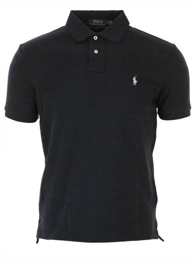 Embroidered Pony Logo White Polo Shirt Black - POLO RALPH LAUREN - BALAAN 2