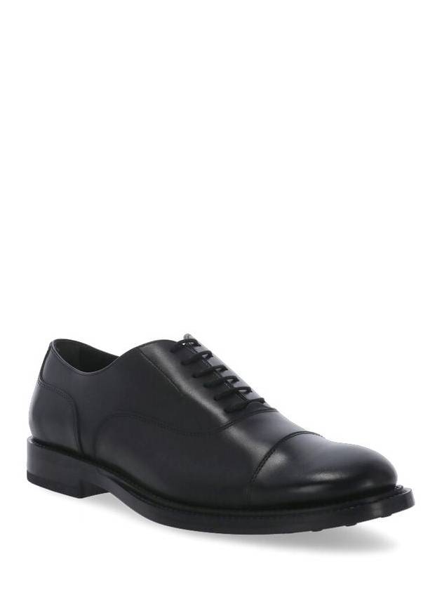 Men's Smooth Leather Lace-Up Oxford Black - TOD'S - BALAAN 3