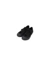 Yohji Yamamoto Women s Black Y Cotton Canvas Rubber Heel Sneakers YQ E01 090 BLK - Y-3 - BALAAN 9