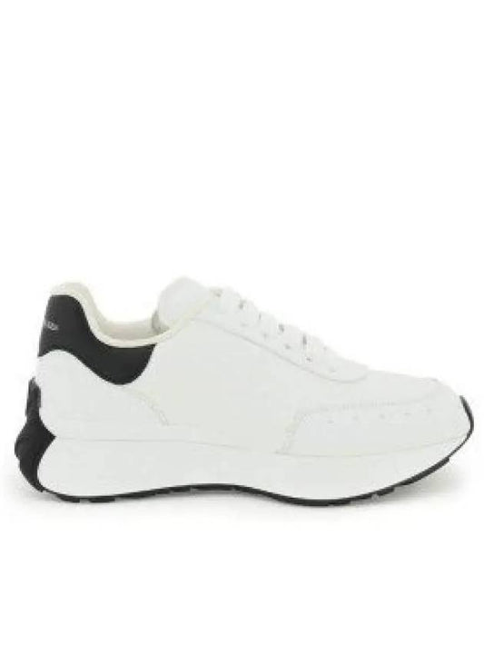 Sprint Runner Black Tab Low Top Sneakers White - ALEXANDER MCQUEEN - BALAAN 2