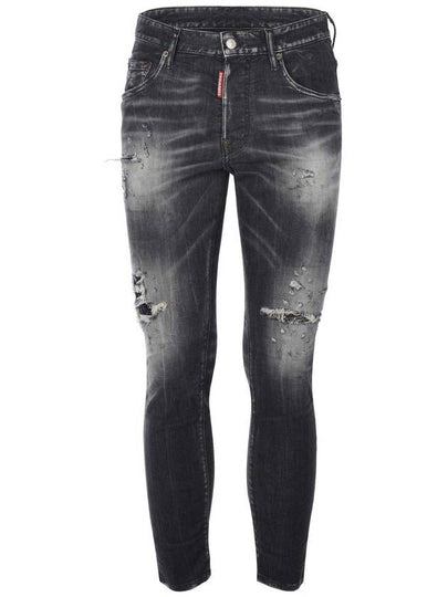 Skater Distressed Jeans Grey - DSQUARED2 - BALAAN 2