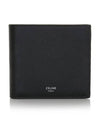 Celine Logo Leather Half Wallet Black - CELINE - BALAAN 3