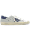 Blue Superstar Low Top Sneakers Light Silver - GOLDEN GOOSE - BALAAN 3