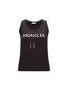 Logo Print Sleeveless Black - MONCLER - BALAAN 2