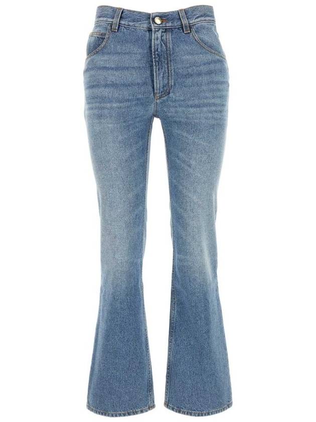 Denim Straight Pants CHC24SDP01157470 Light Blue - CHLOE - BALAAN 2