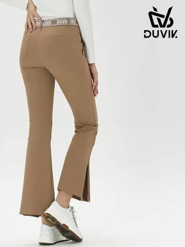 Women s side slit semi bootcut pants DE3WPT361DB - DUVIK - BALAAN 4