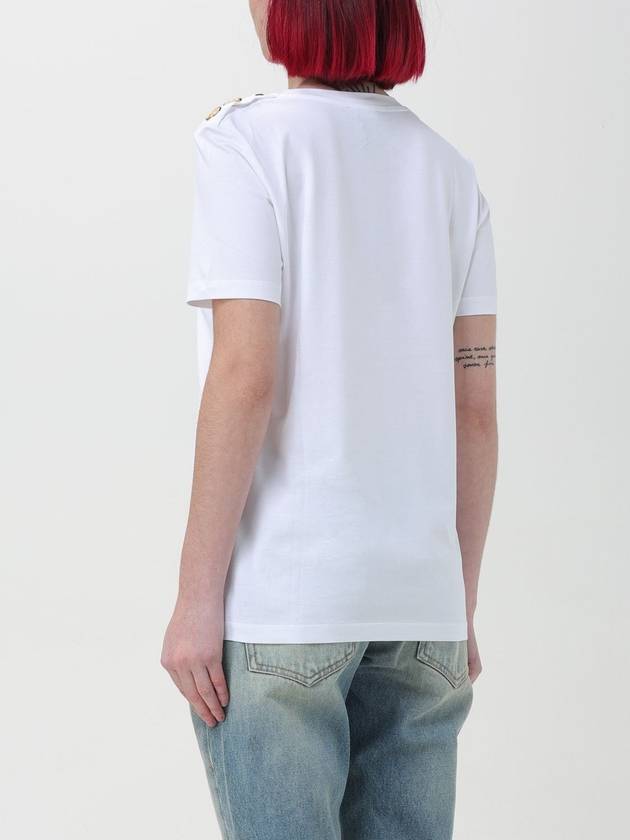 Logo Crew Neck Short Sleeve T-Shirt White - BALMAIN - BALAAN 3