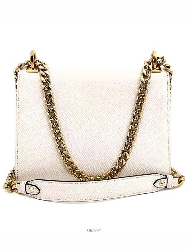 Saffiano Monochrome Chain Shoulder Bag - PRADA - BALAAN 4