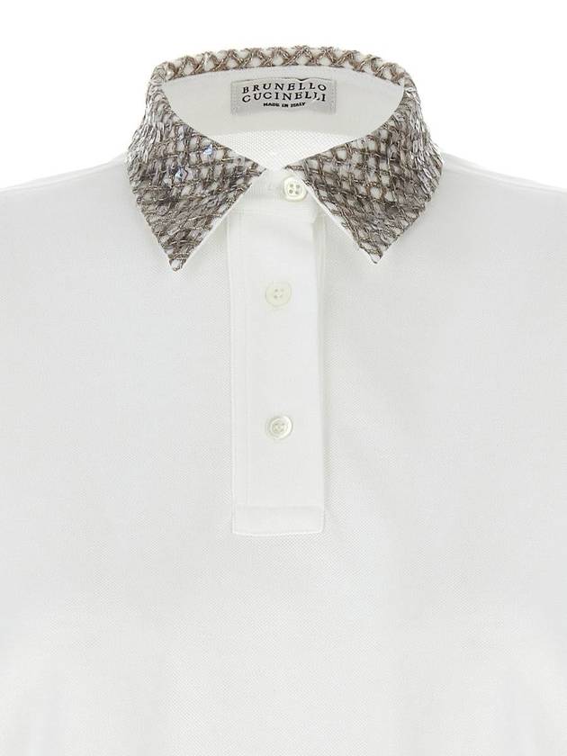 Brunello Cucinelli Sequin Polo Shirt - BRUNELLO CUCINELLI - BALAAN 4